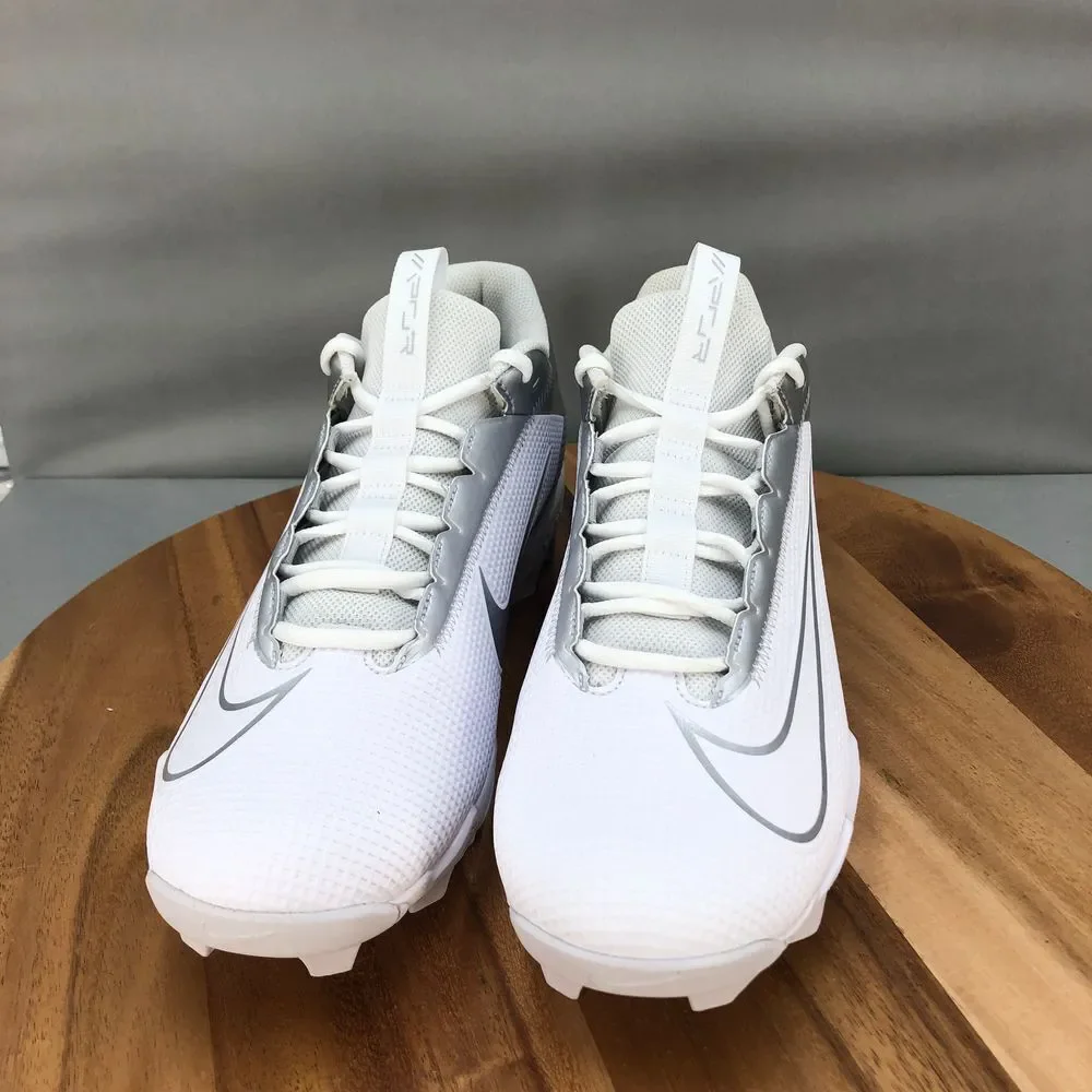 Nike Vapor Edge Shark‎ 2 Football Cleats Mens 16 White Silver Performance